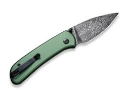Qubit Aluminum Green Damascus -Messer Rabatt civivi qubit aluminum green damascus 01we947 2 1280x1280