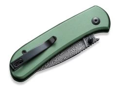 Qubit Aluminum Green Damascus -Messer Rabatt civivi qubit aluminum green damascus 01we947 5 1280x1280
