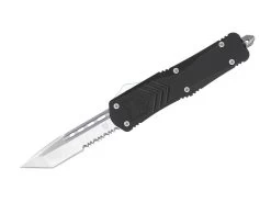 Large Black FS-X Tanto Serrated