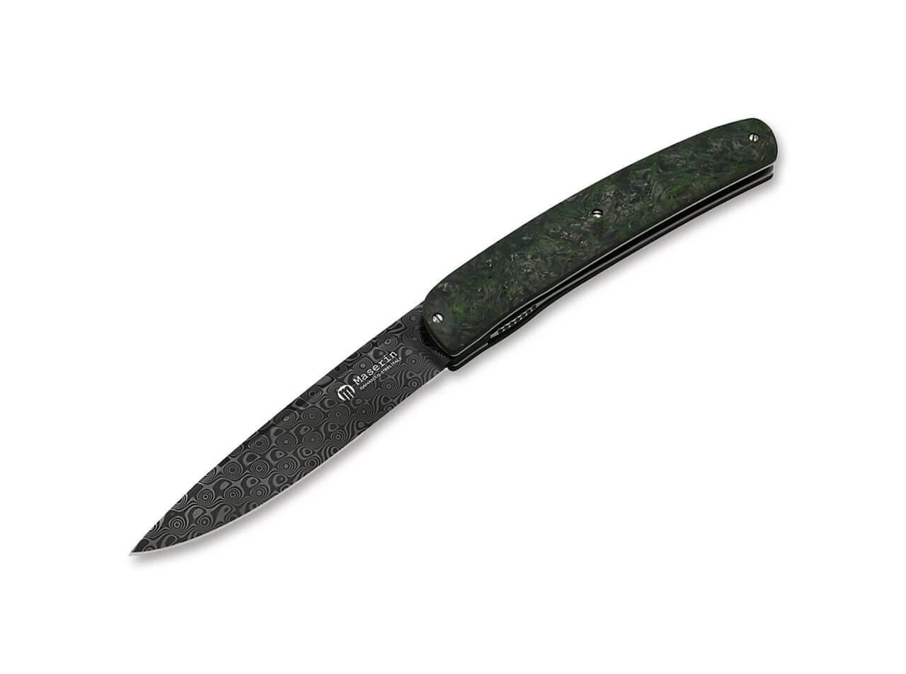 Gourmet Knife Damascus CF Green 3 Gourmet Knife Damascus CF Green