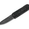 Silver Sport Knife Damascus CF Black