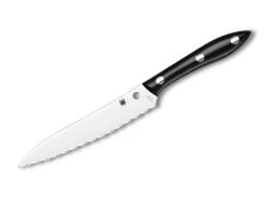 Spyderco Chefmesser Black Corian Serrated
