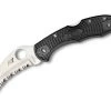 Spyderco Tasman Salt 2 Lightweight Black H1 Serrated
