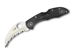 Spyderco Tasman Salt 2 Lightweight Black H1 Serrated
